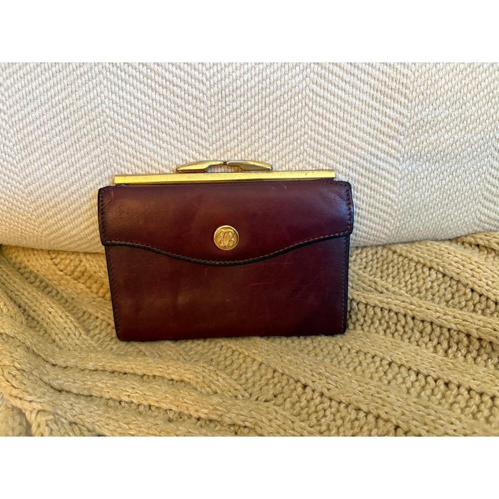 Vintage Bosca Leather Wallet - Burgundy